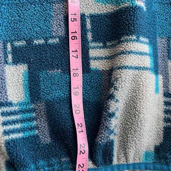Patagonia Women 's Synchilla T Snap Pullover Fleece Multi Blue Size Small Rare - Picture 10 of 10